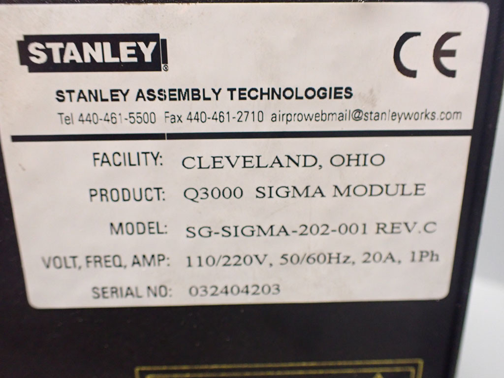 STANLEY SG-SIGMA-202-001REV.C