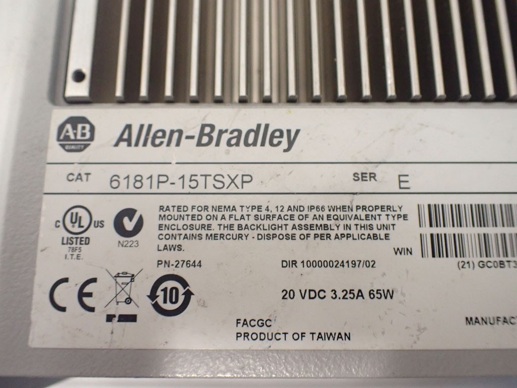 ALLEN-BRADLEY 6181P-15TSXP