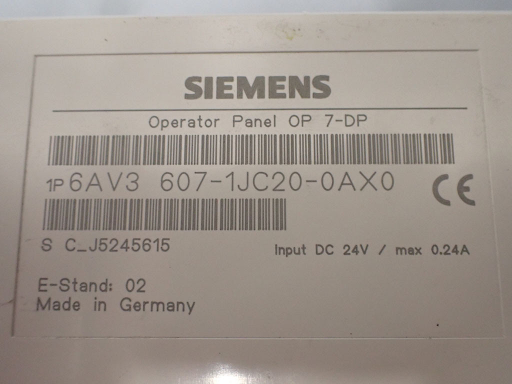 SIEMENS 6AV3607-1JC20-0AX0