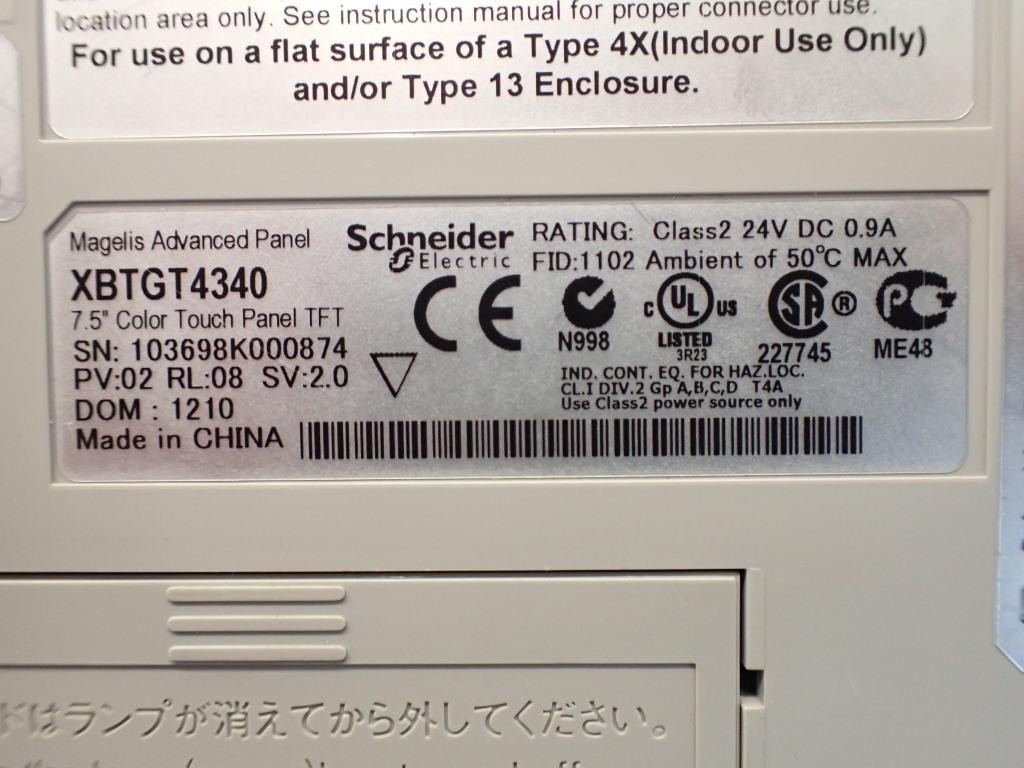 SCHNEIDER  XBTGT4340