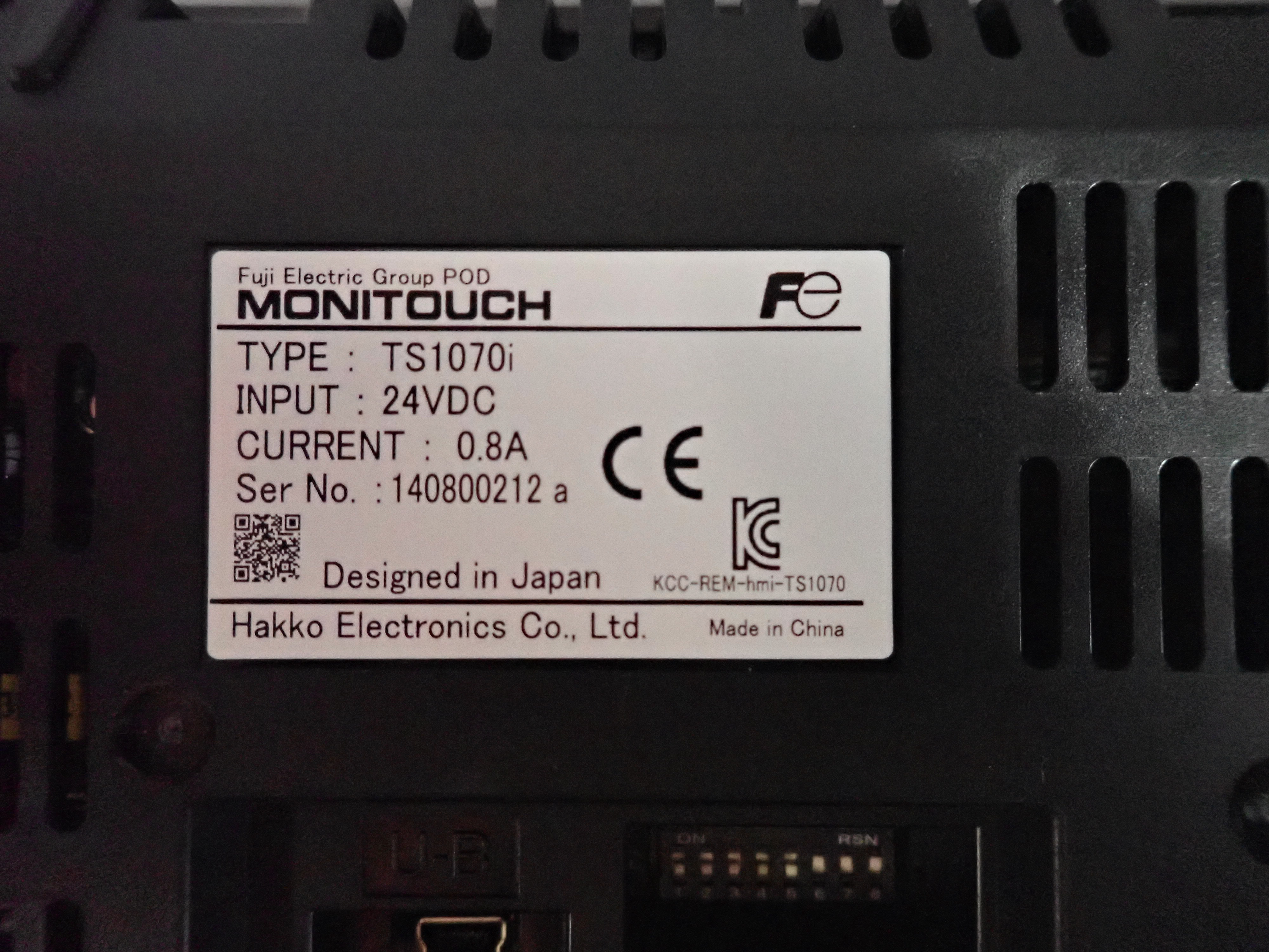 MONITOUCH TS1070I