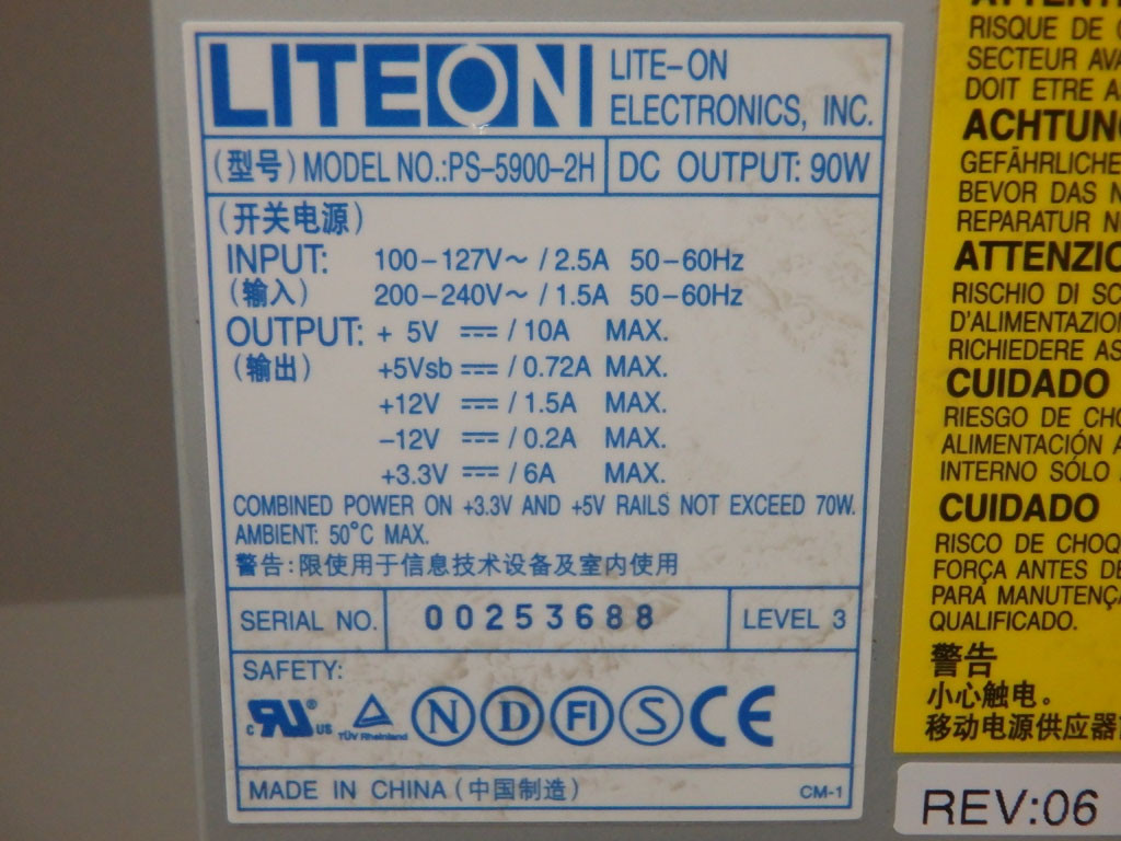 LITE ON PS-5900-2H