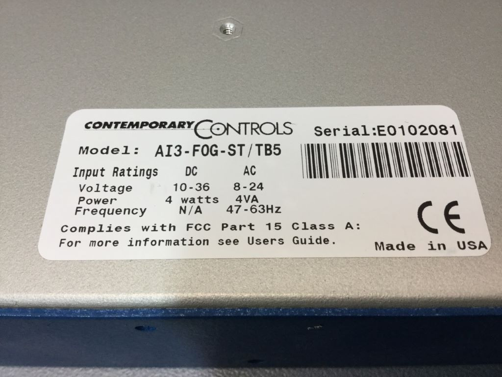 ARC CONTROL AI3-F0G-ST/TB5