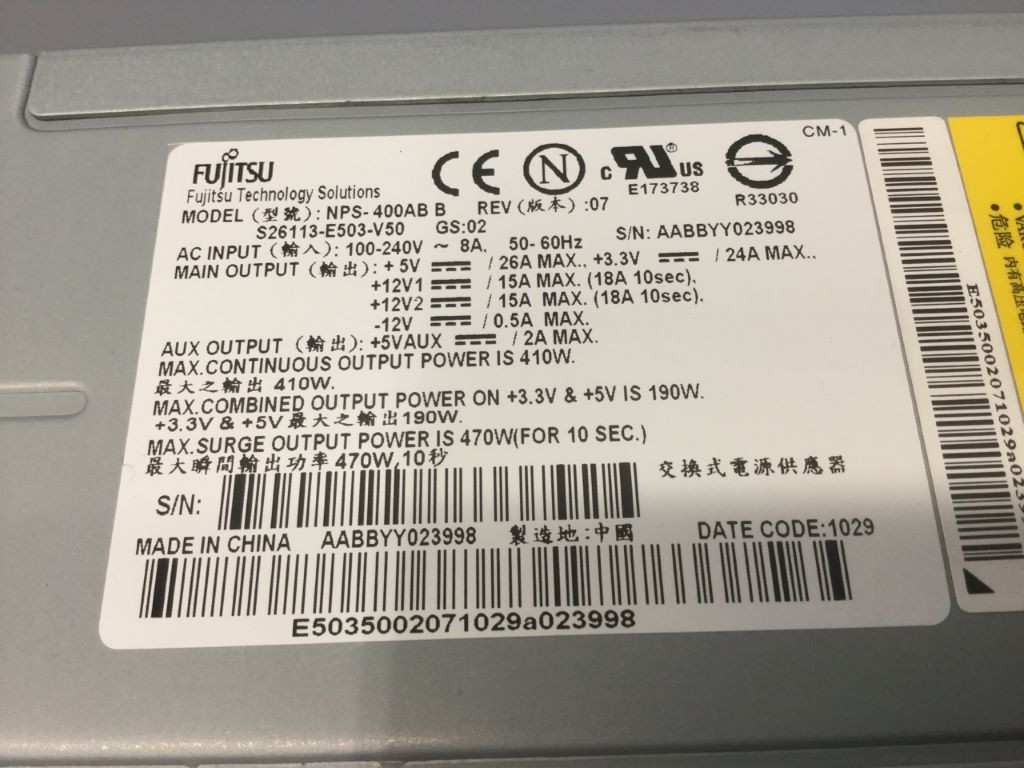 FUJITSU NPS-400ABB
