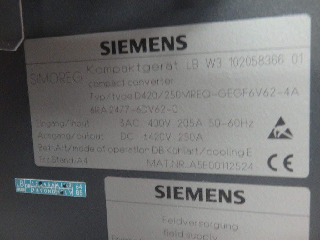 SIEMENS 6RA2477-6DV62-0