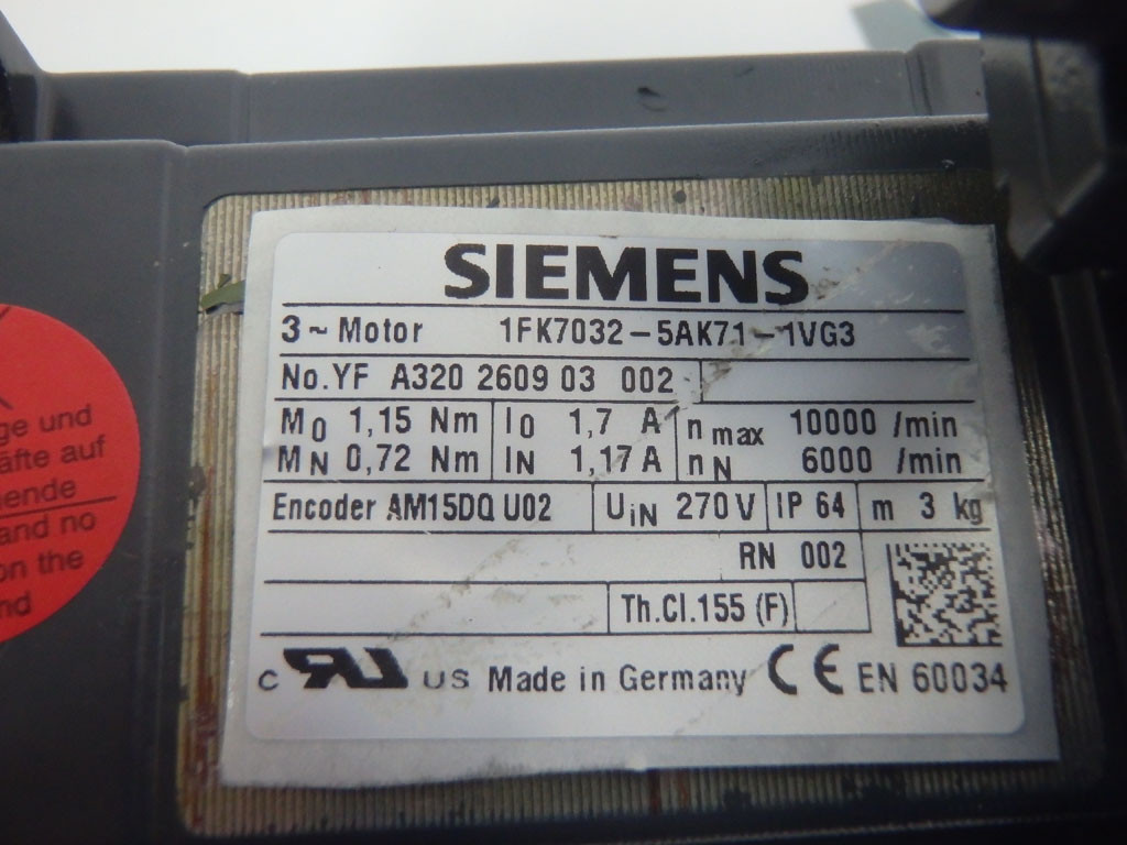 SIEMENS 1FK7032-5AK71-1VG3