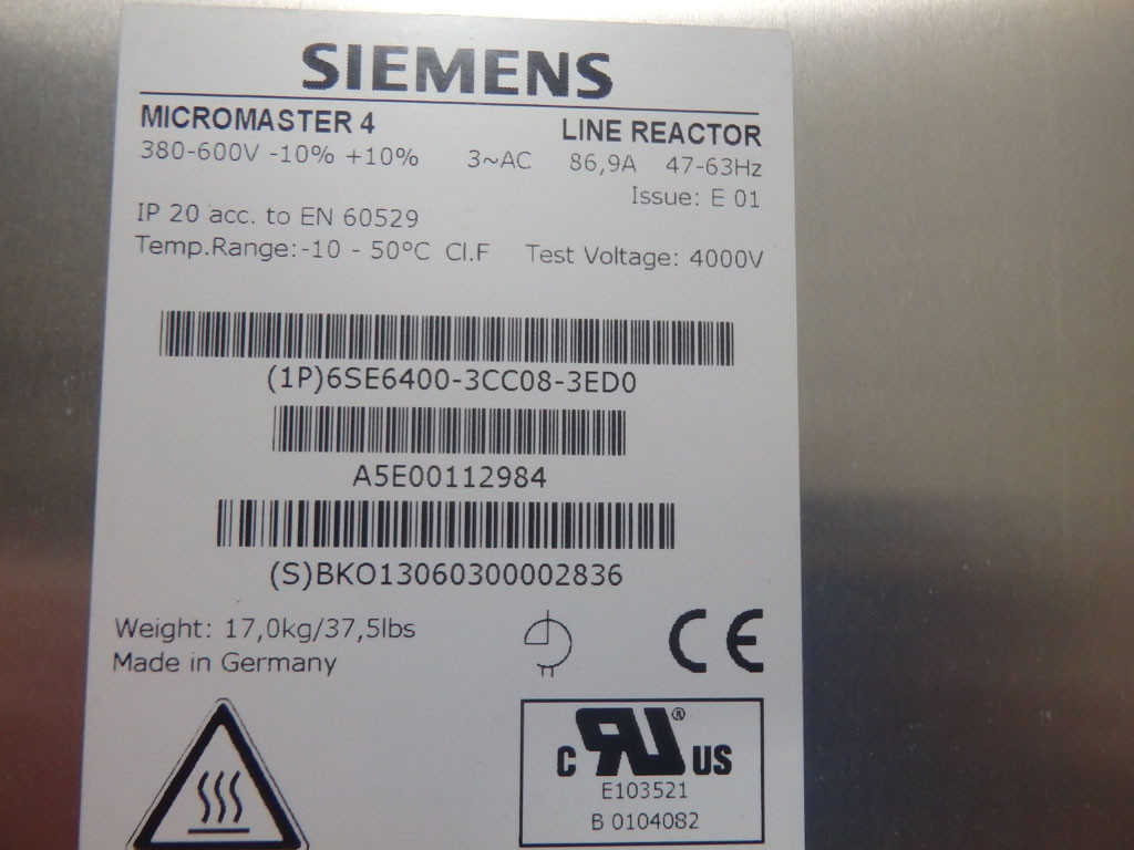 SIEMENS 6SE6400-3CC08-3ED0