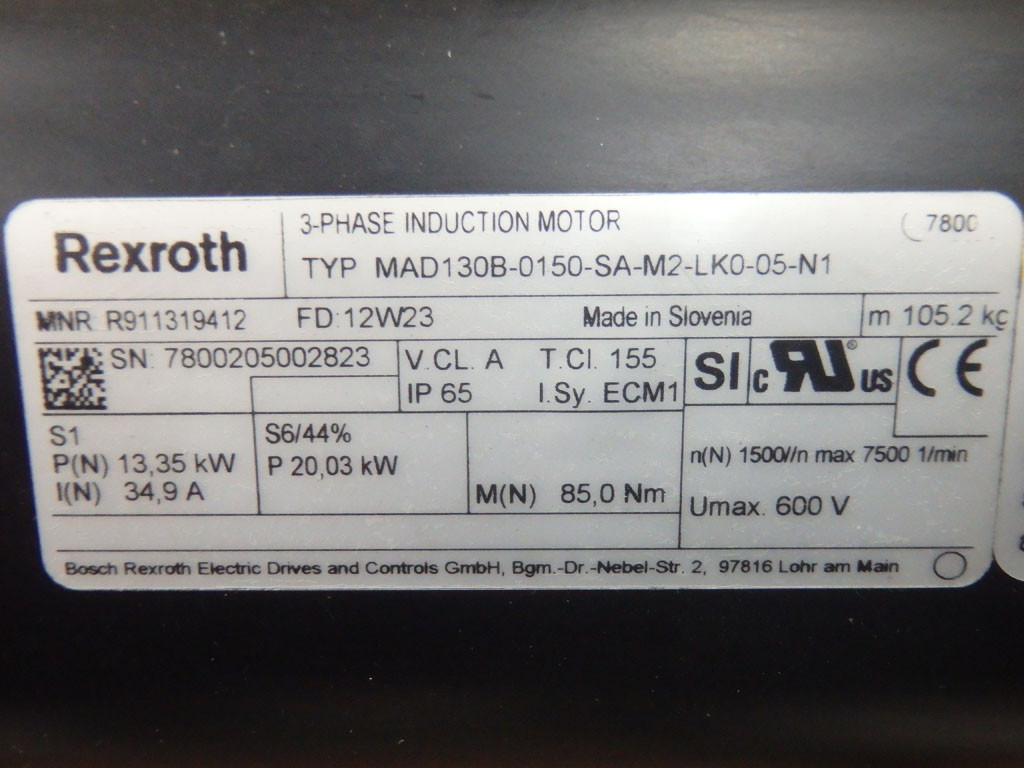 REXROTH MAD130B-0150-SA-M2-LK0-05-N1