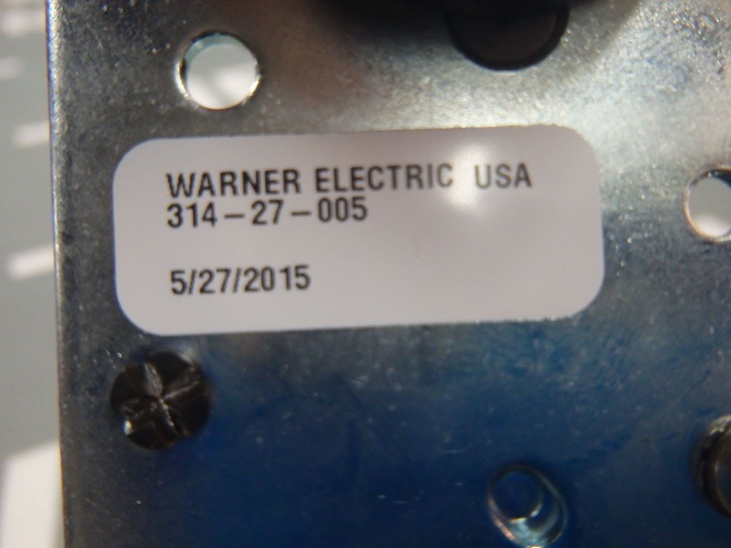 WARNER ELECTRIC 314-27-005