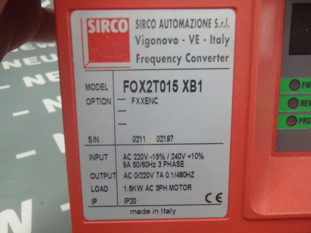 SIRCO FOX2T015XB1