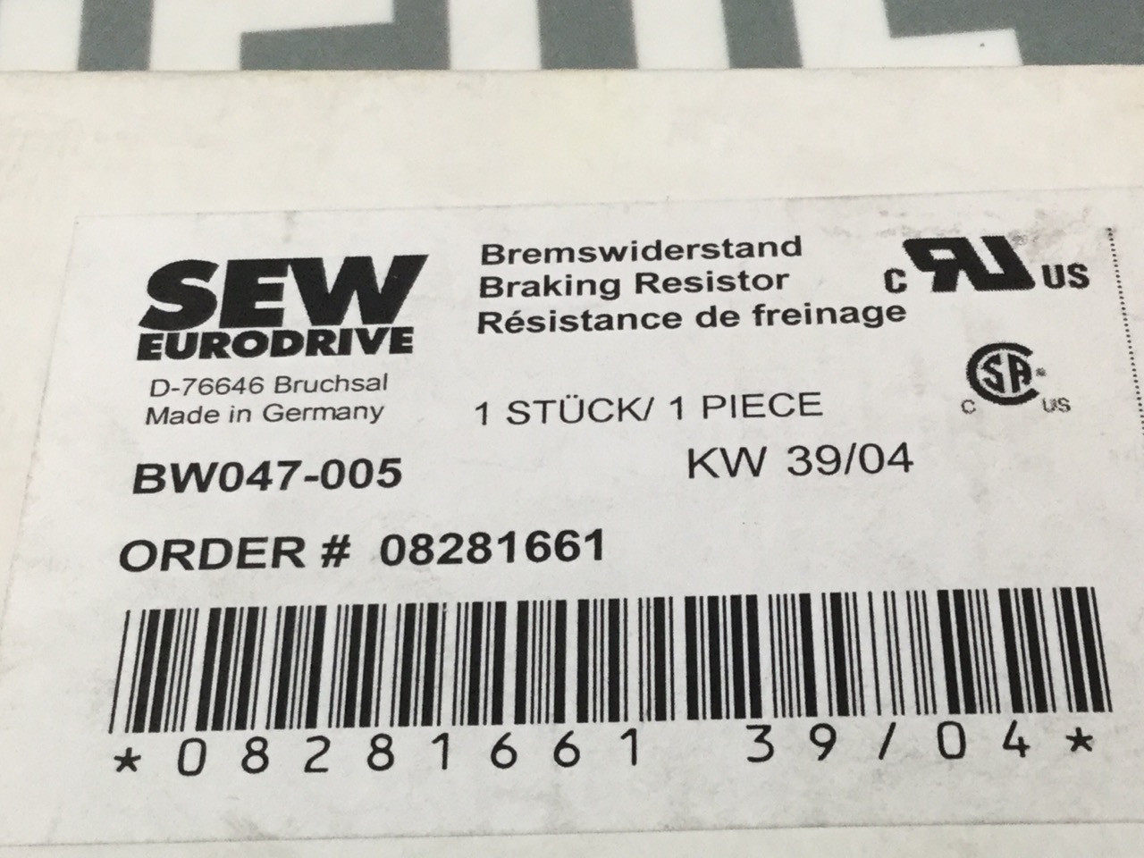 SEW-EURODRIVE BW047-005