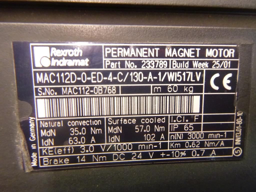 INDRAMAT MAC112D-0-ED-4-C/130-A-1/WI517LV