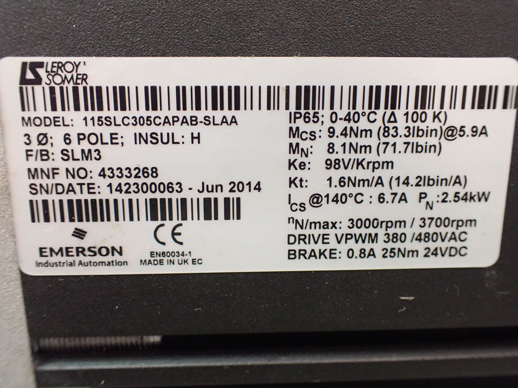 LEROY SOMER  115SLC305CAPAB-SLAA