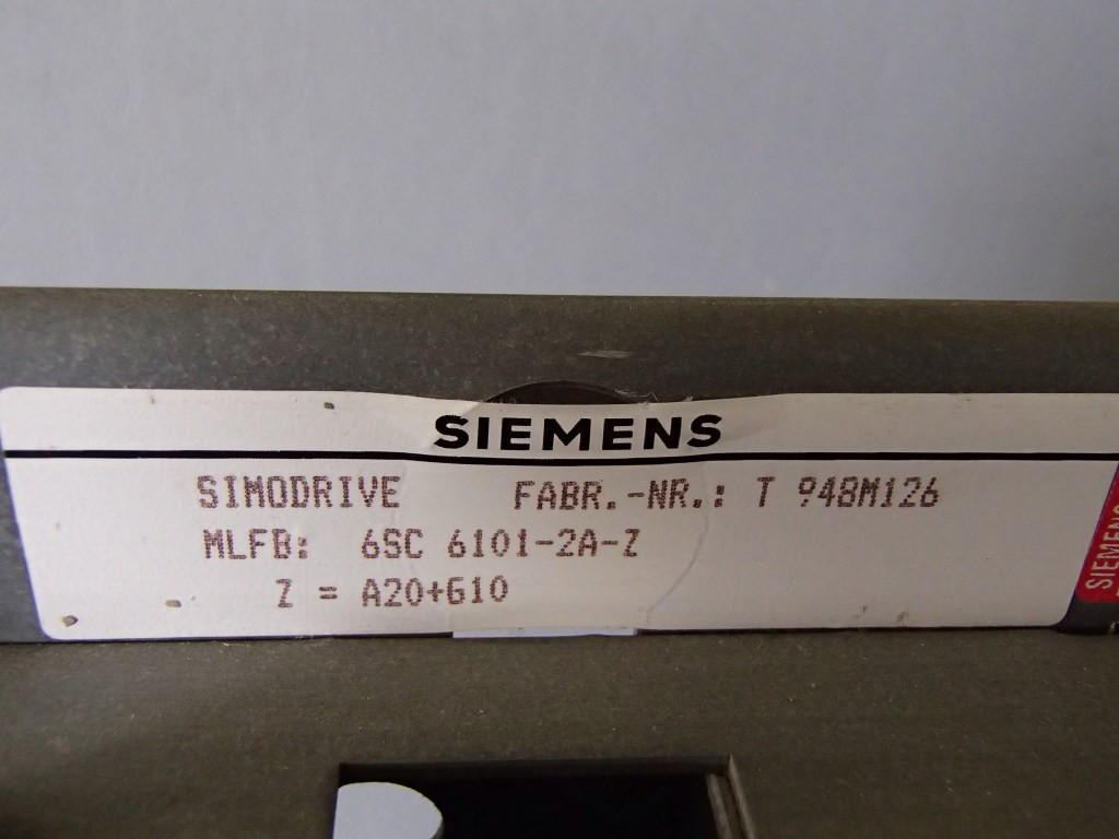 SIEMENS 6SC6101-2A-ZZ.A20+G10