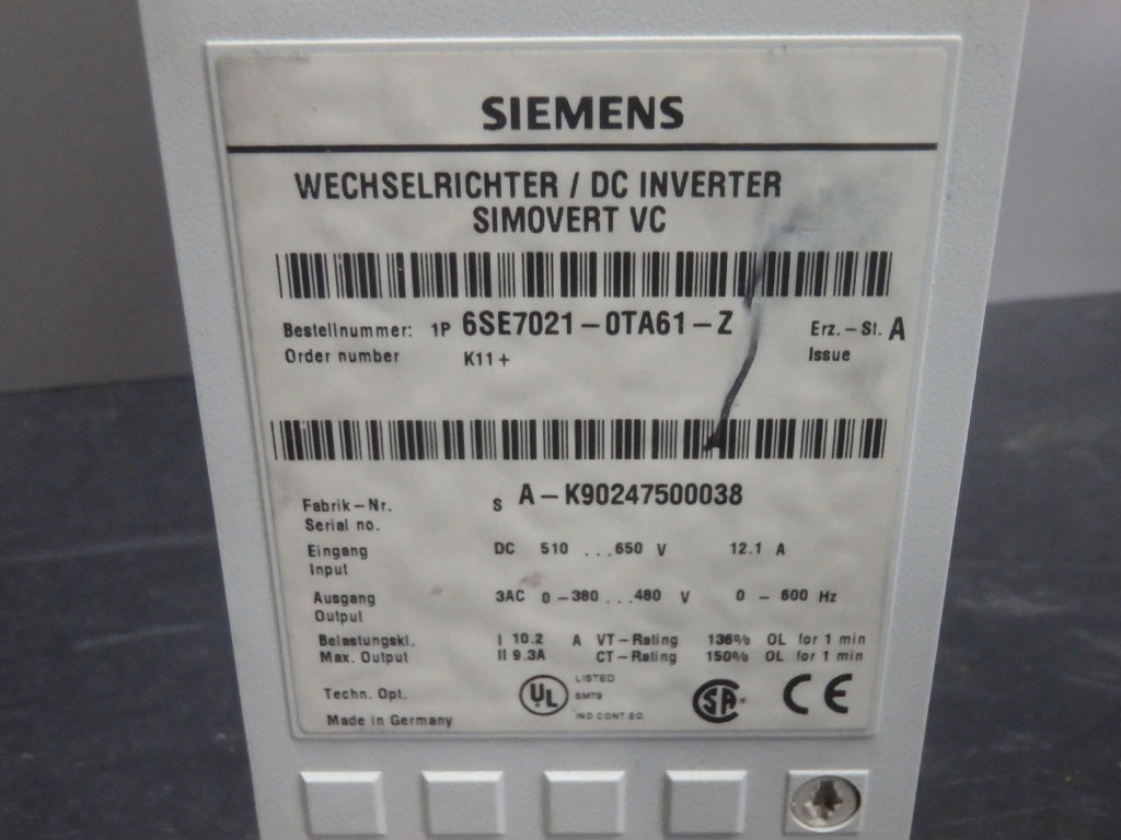 SIEMENS 6SE7021-0TA61