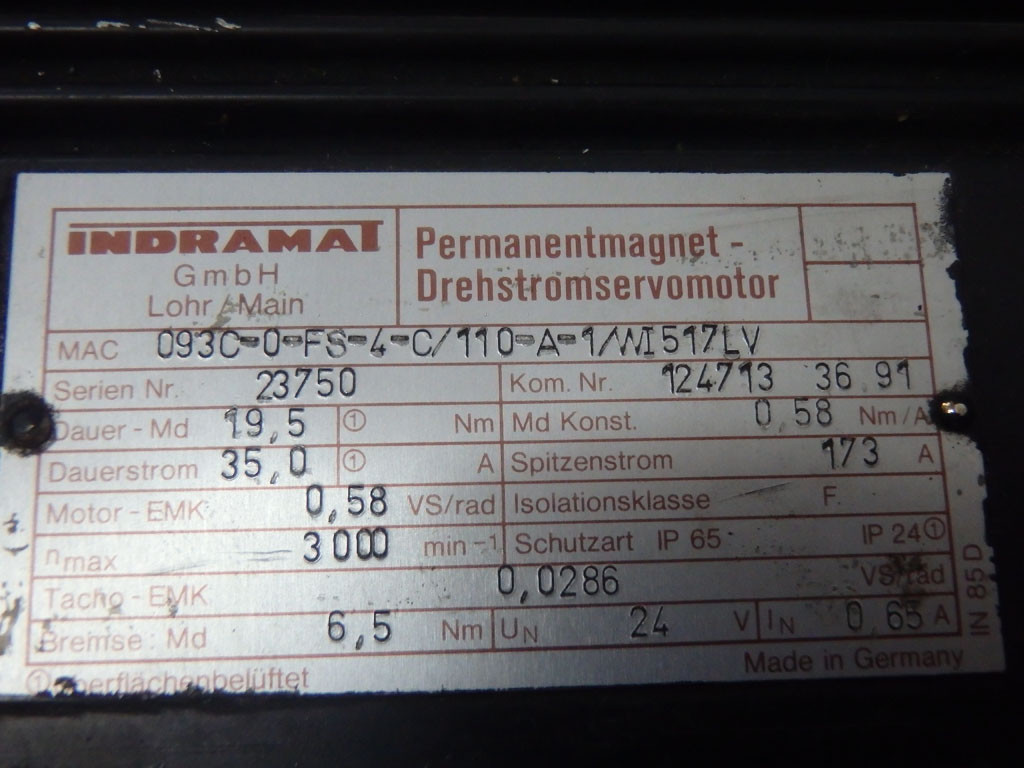 INDRAMAT MAC093C-0-FS-4-C/110-A-1/WI517LV