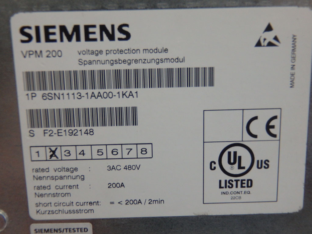 SIEMENS 6SN1113-1AA00-1KA1