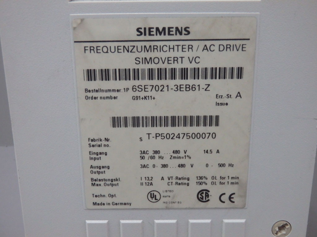 SIEMENS 6SE7021-3EB61