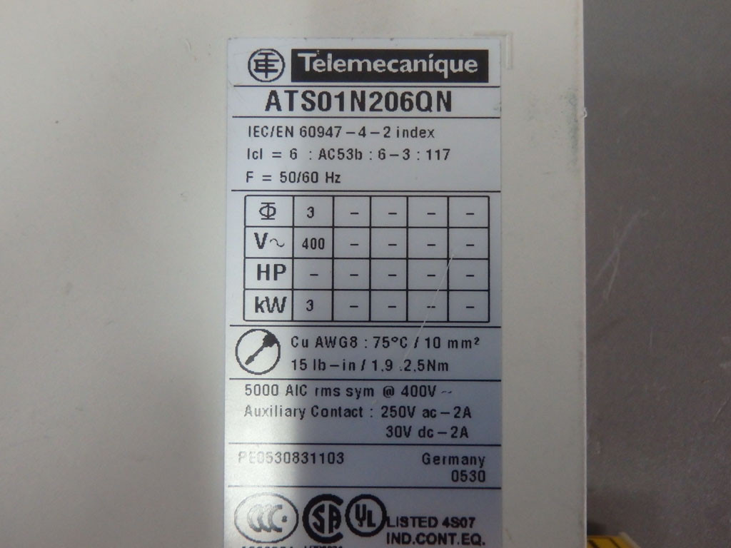 TÉLÉMÉCANIQUE  ATS01N206QN