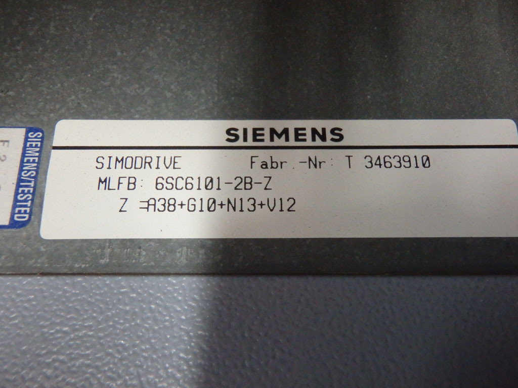 SIEMENS 6SC6101-2B-ZZ.A38+G10+N13+V12