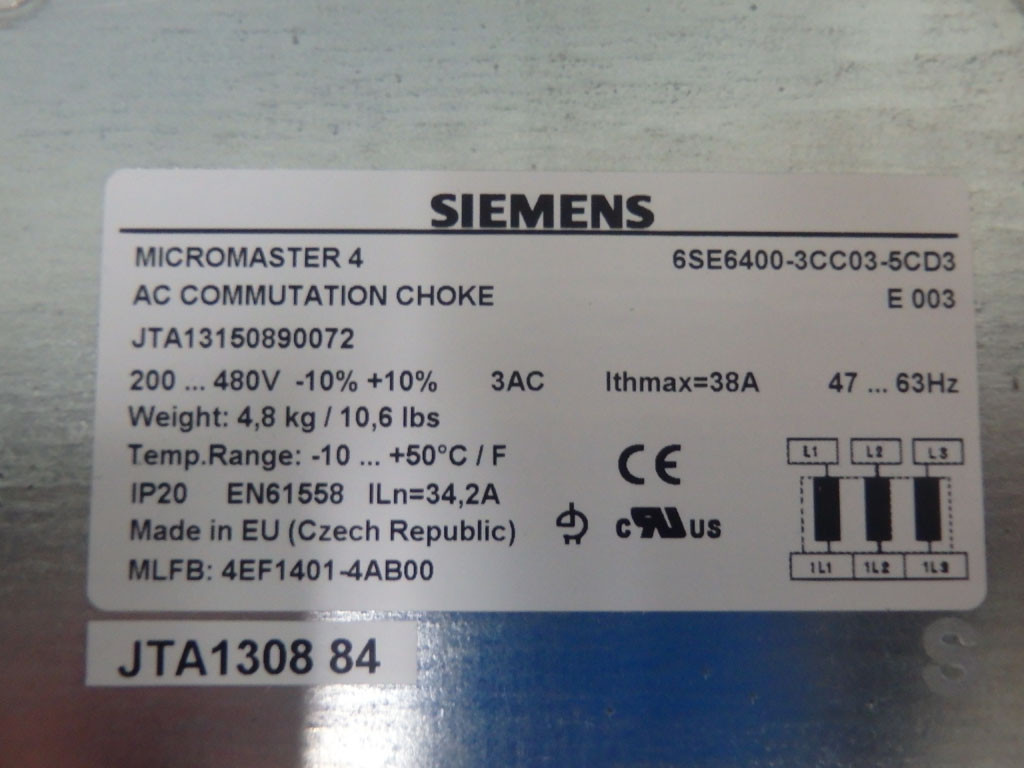 SIEMENS 6SE6400-3CC03-5CD3