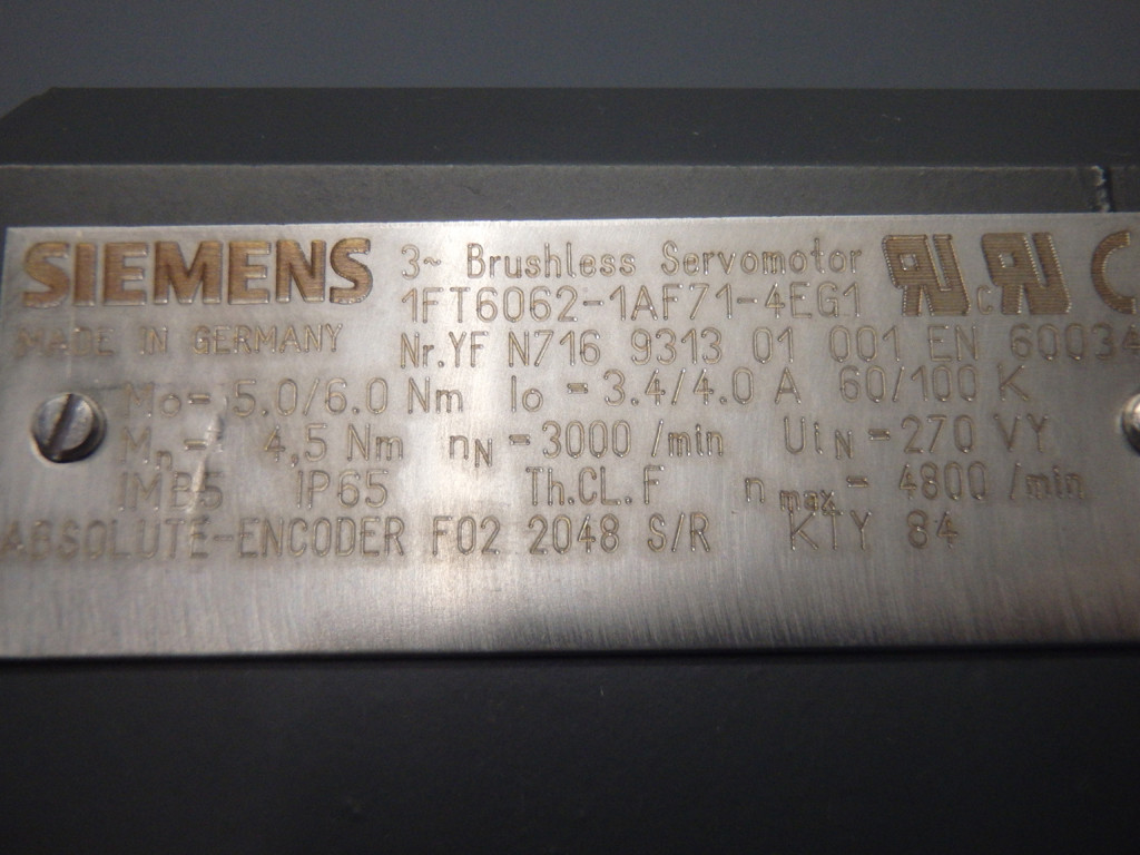 SIEMENS 1FT6062-1AF71-4EG1