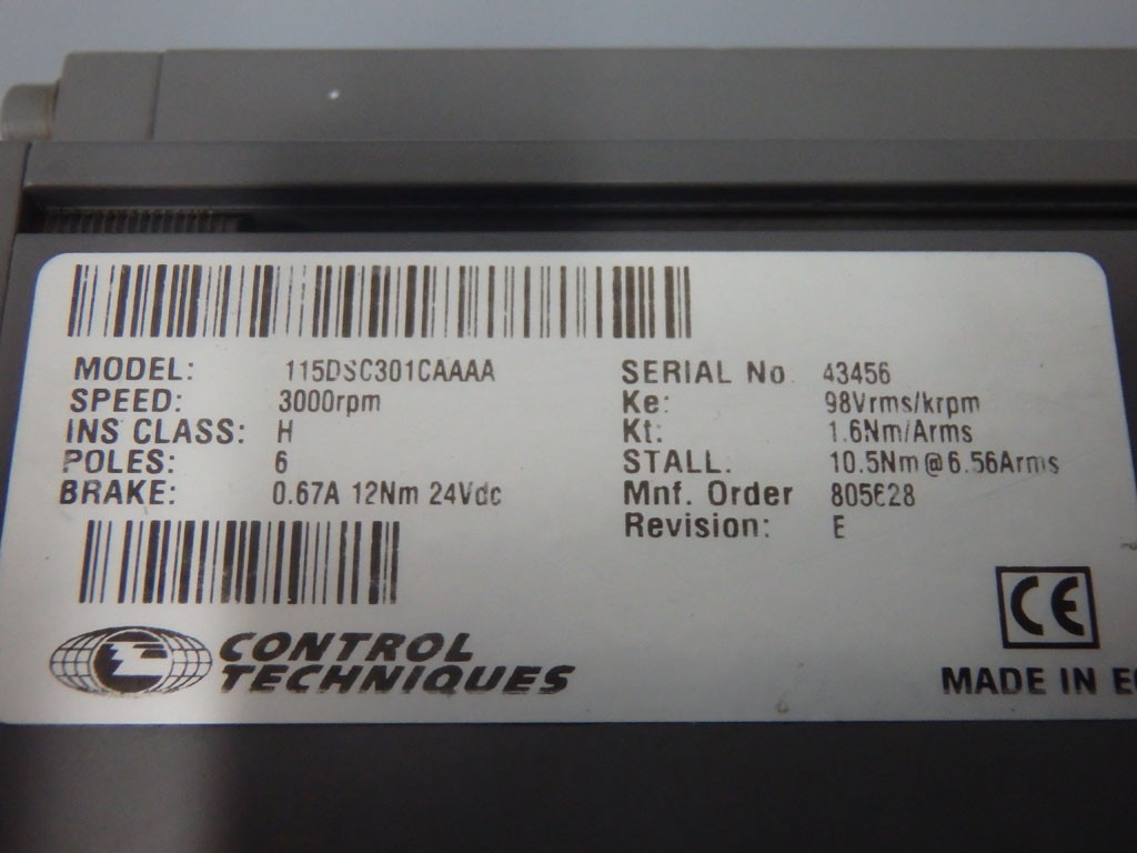 CONTROL TECHNIQUES 115DSC301CAAAA