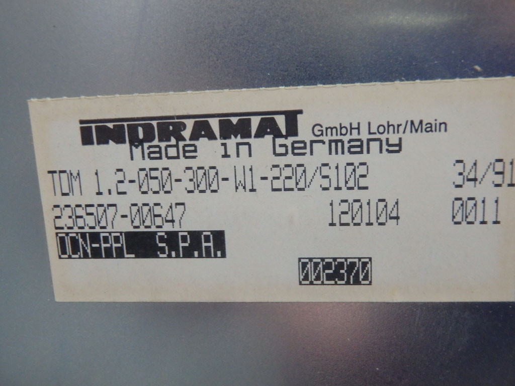 INDRAMAT TDM1.2-050-300-W1-220/S102