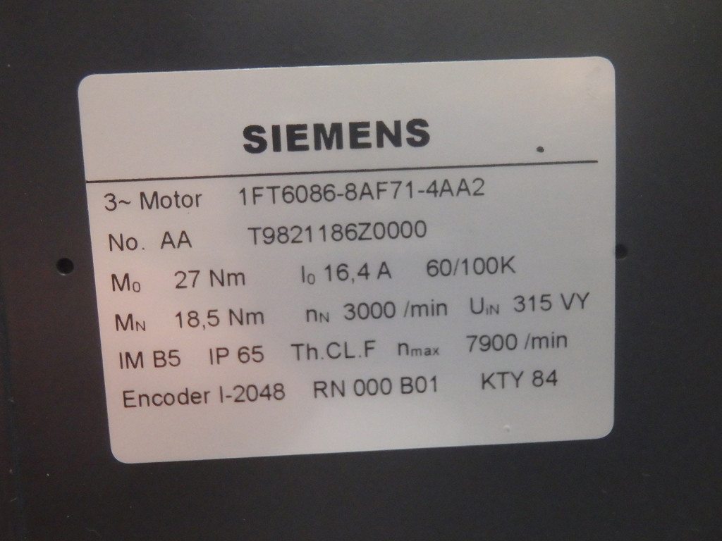 SIEMENS 1FT6086-8AF71-4AA2