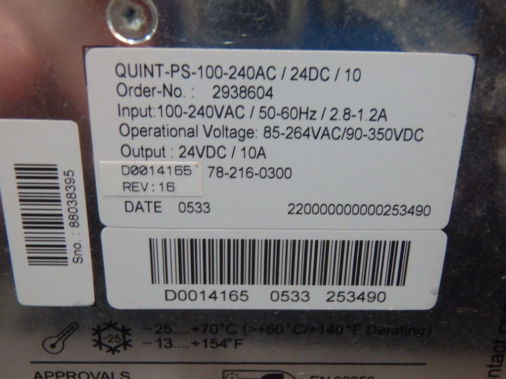PHOENIX CONTACT  QUINT-PS-100-240AC/24DC/10