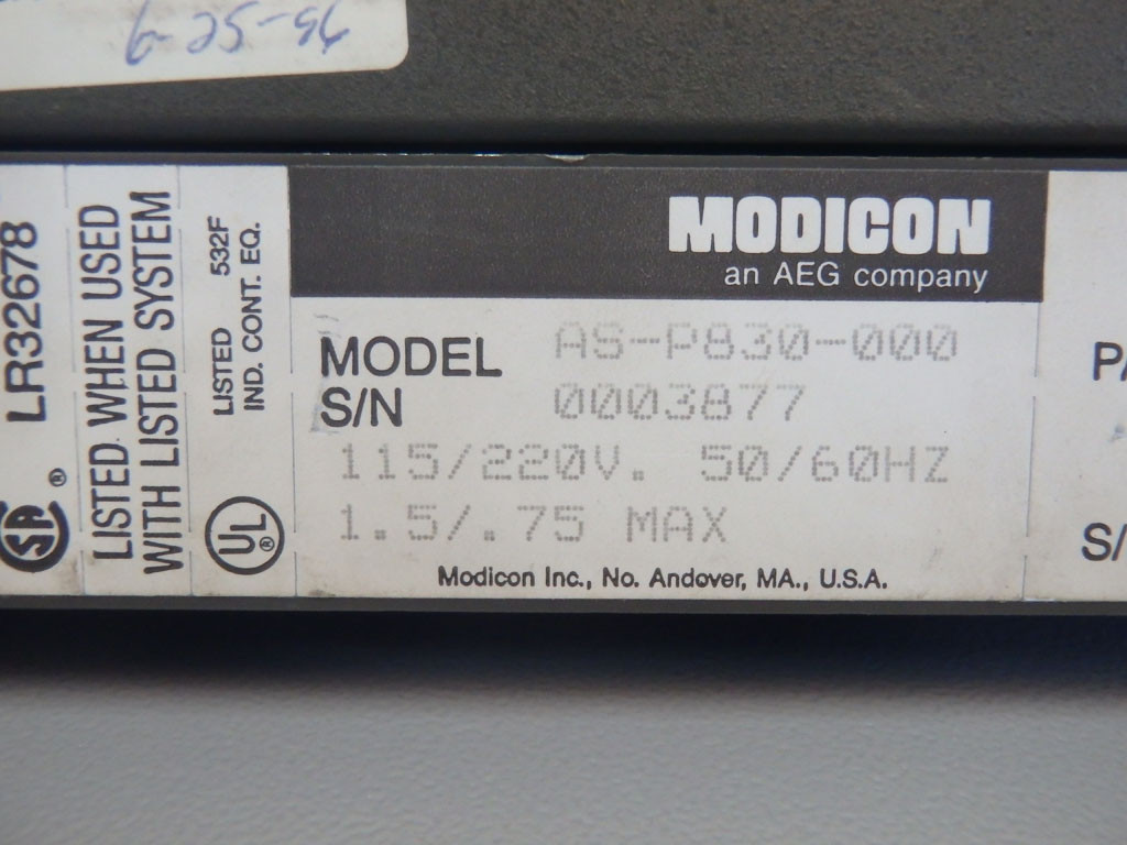 AEG MODICON AS-P830-000