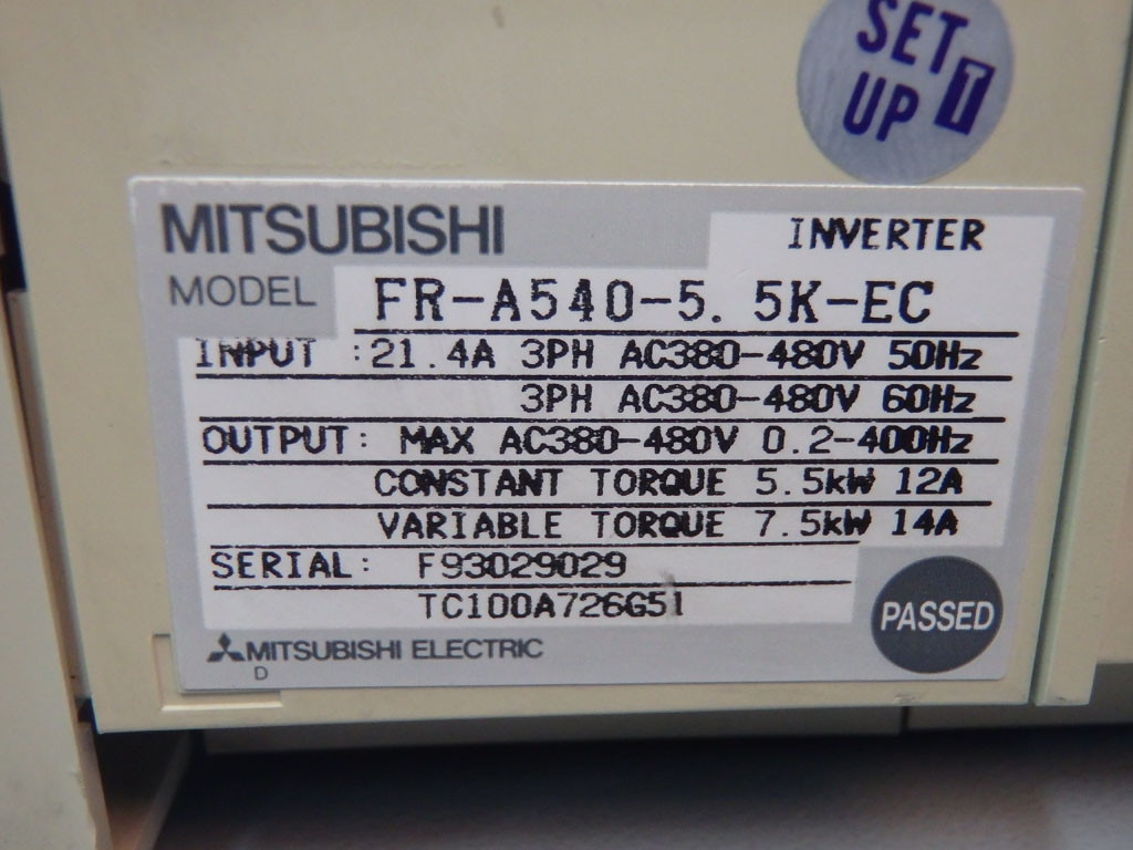 MITSUBISHI FR-A540-55K-EC