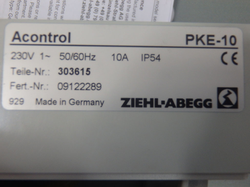 ZIEHL-ABEGG PKE-10