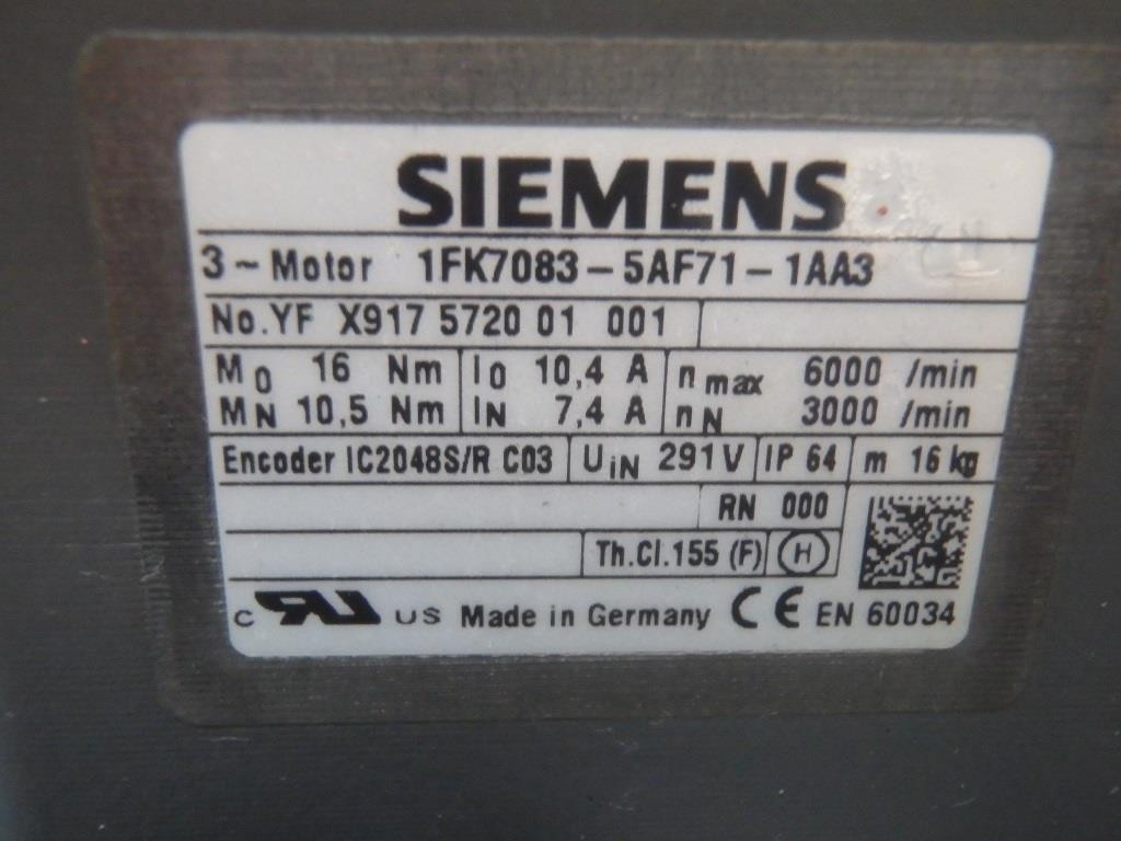 SIEMENS 1FK7083-5AF71-1AA3