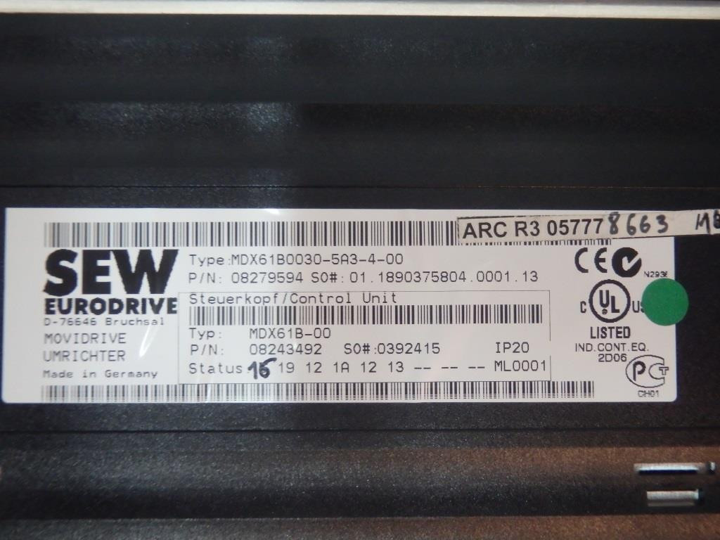SEW EURODRIVE  MDX61B0030-5A3-4-00