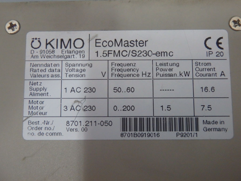 KIMO 1.5FMC/S230-EMC