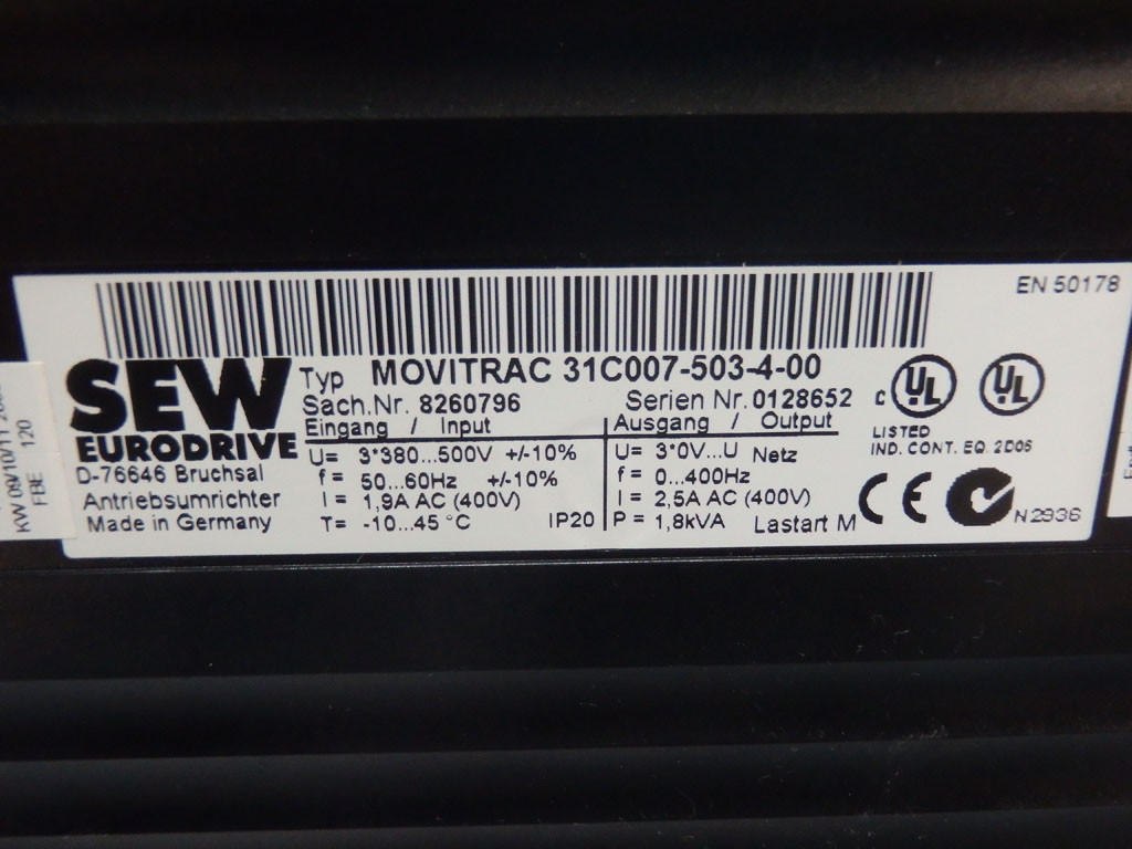 SEW-EURODRIVE 31C007-503-4-00