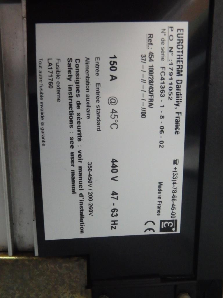 EUROTHERM 454100/28/43/FRA/37/-/-//-/-/-//00