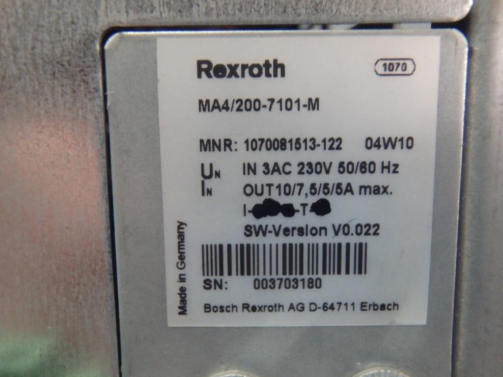 REXROTH MA4/200-7101-M