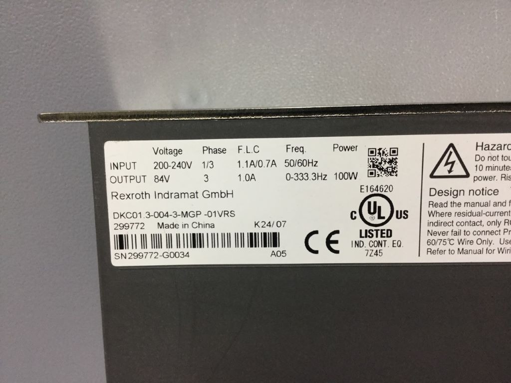 REXROTH DKC01.3-004-3-MGP-01VRS