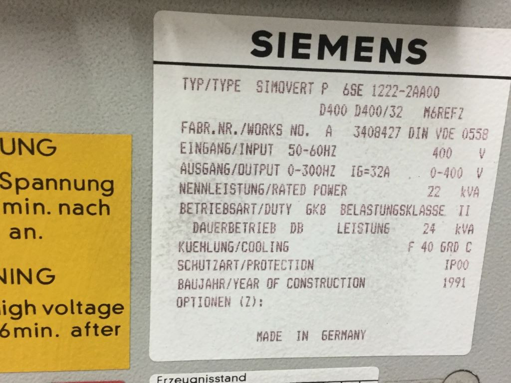 SIEMENS 6SE1222-2AA00