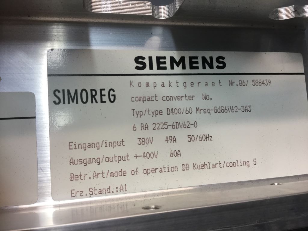 SIEMENS 6RA2225-6DV62-0
