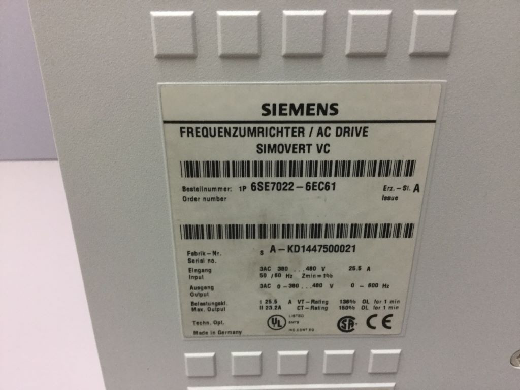 SIEMENS 6SE7022-6EC61