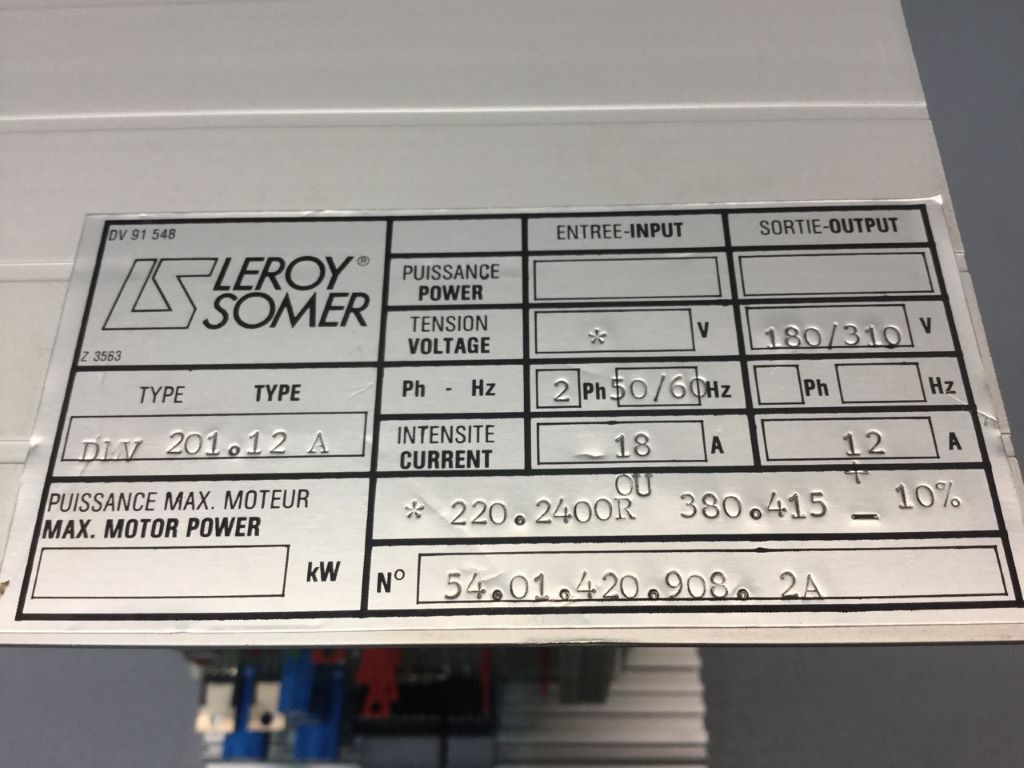 LEROY SOMER  DLV201.12A