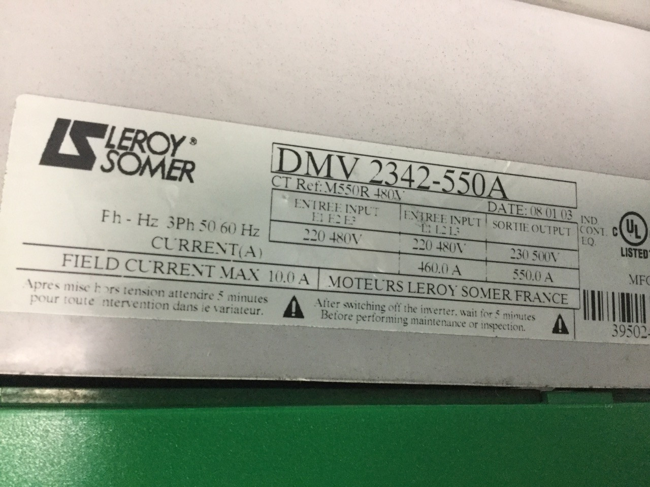 LEROY SOMER  DMV2342-550A