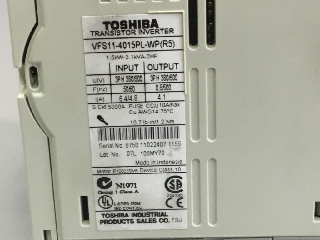 TOSHIBA VFS11-4015PL-WP