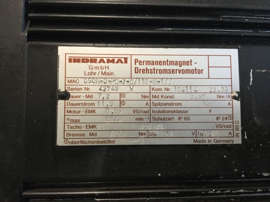 INDRAMAT MAC090B-0-PD-2-C/110-B-1