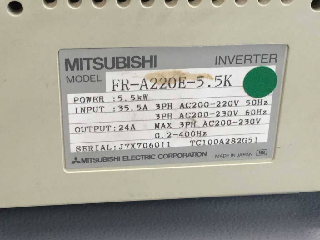MITSUBISHI FR-A220E-5.5K
