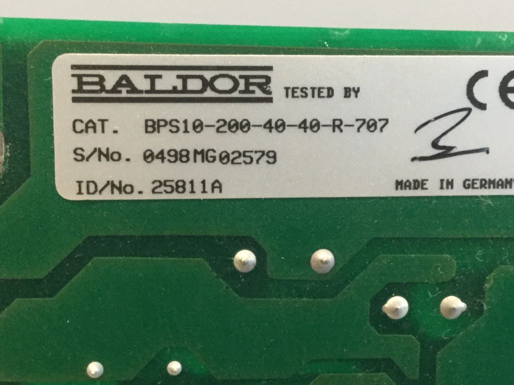 BALDOR BPS10-200-40-40-R-707