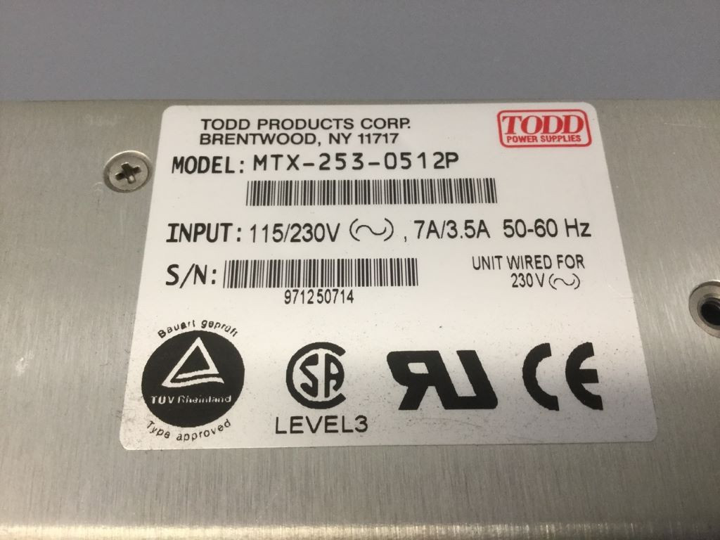 TODD MTX-253-0512P